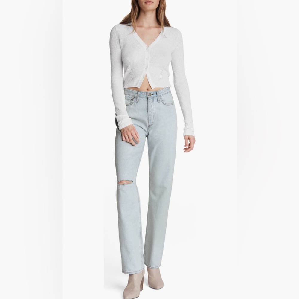rag & bone Alex High Waist Straight Leg Jeans in Primrose